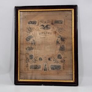 1884 Agricultural Fair Diploma Indiana Southern Michigan Americana